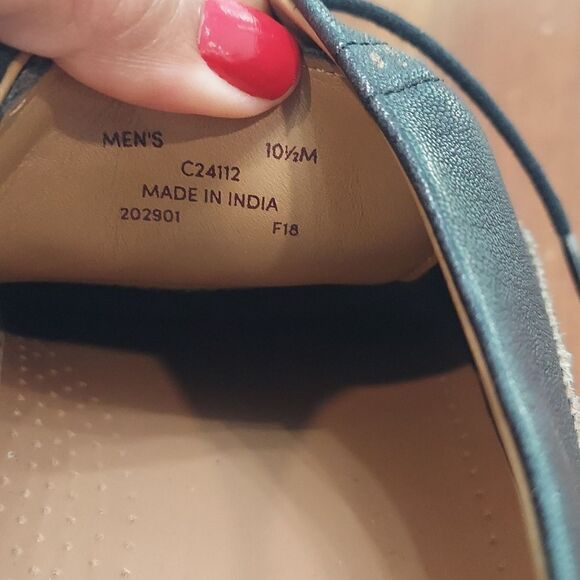 Cole Haan C24112 Warren Wingtip Oxfords Shoes Black Leather‎ Size 10.5M - Picture 9 of 9